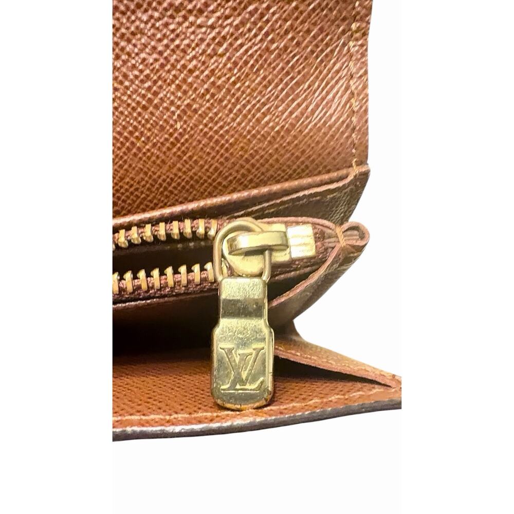 Authentic Louis Vuitton Monogram Sarah long Wallet + LV dust bag + box + COA - Picture 6 of 10